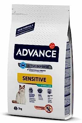 Advance Sensitive Somonlu Kısırlaştırılmış Kedi Maması 3 KG - 3