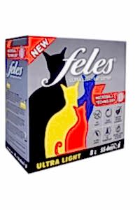 Feles Active Carbon Topaklanan Kedi Kumu 8 Lt - FELES