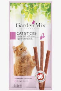 Garden Mix Ciğerli Kedi Ödül Çubuğu 3x5 Gr - GARDEN MIX