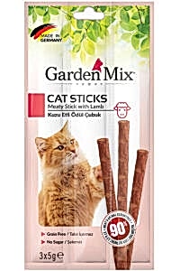 Garden Mix Kuzu Etli Kedi Ödül Çubuğu 3x5gr - GARDEN MIX