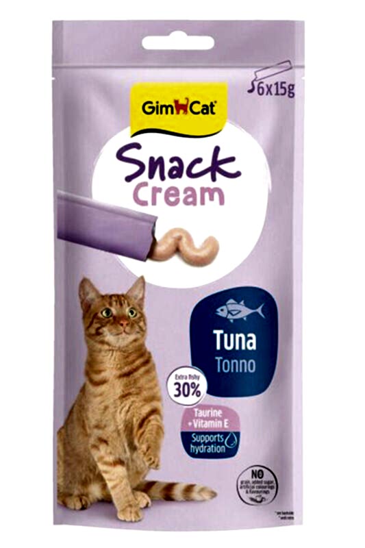 Gimcat Snack Cream Ton Balıklı Kedi Ödülü 6 x 15 Gr - 2