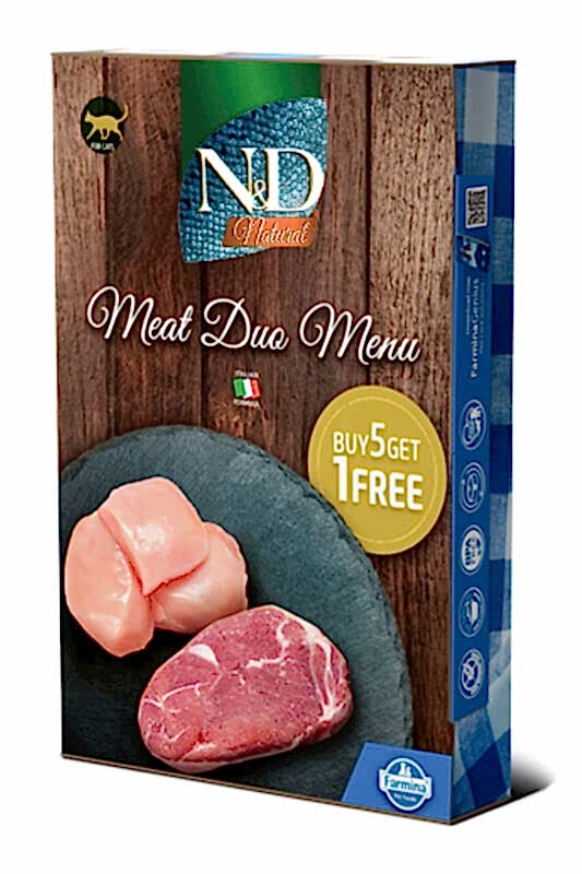 ND Meat Duo Menu Kuzu Ve Tavuk Etli Kedi Konservesi 6x70gr - 1