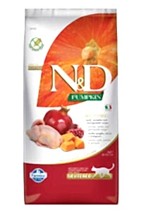ND Pumpkin Balkabaklı Bıldırcınlı Narlı Kısırlaştırılmış Kedi Maması 5 KG - N&D