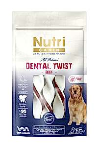 Nutri Canin Dental Twist Biftekli 80 gr Köpek Ödülü - NUTRI