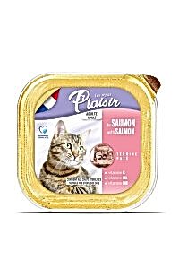 Plaisir Ezme Somonlu Kısırlaştırılmış Kedi Konservesi 100gr - PLAISIR 