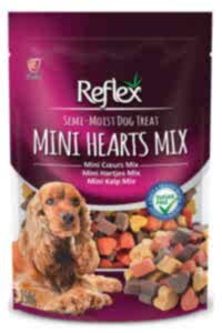 Reflex Karışık Renkli Mini Kalpli Yumuşak Köpek Ödül Maması 150gr - REFLEX