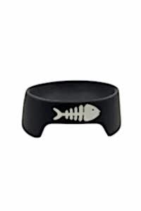 Sampaws Mat Siyah Kedi Mama Kabı Seramik 300 Ml - SAMPAWS