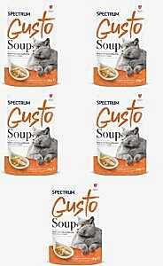 Spectrum Gusto Tavuk Somon ve Kabaklı Kedi Çorbası 50gr - 5 Adet - SPECTRUM